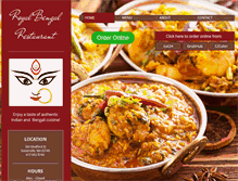 Tablet Screenshot of bengalicafe.com